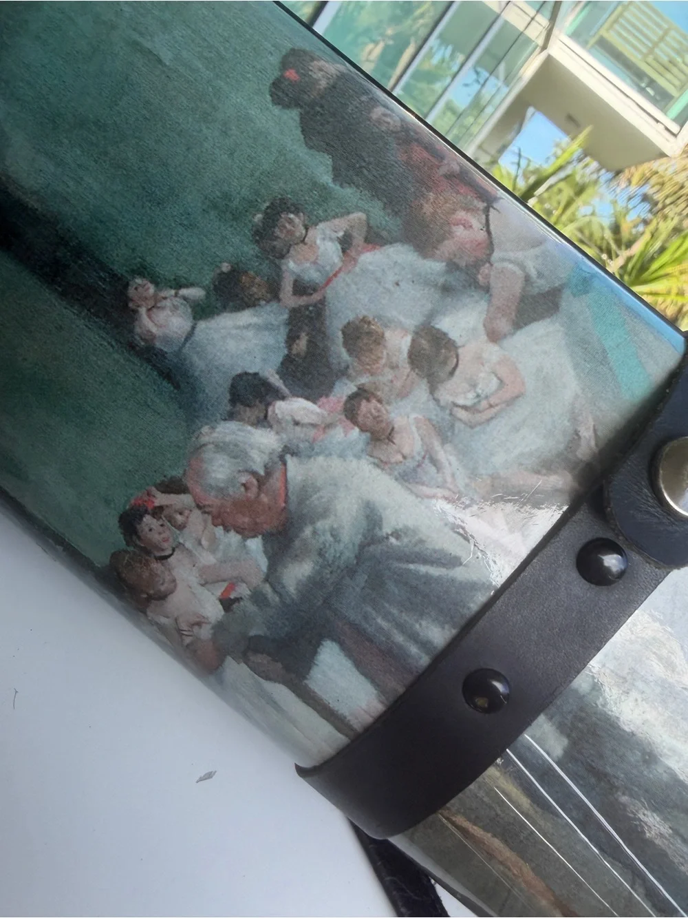 Vintage Breeke USA Edgar Degas The Dance Class 1874 Magazine Clutch Purse